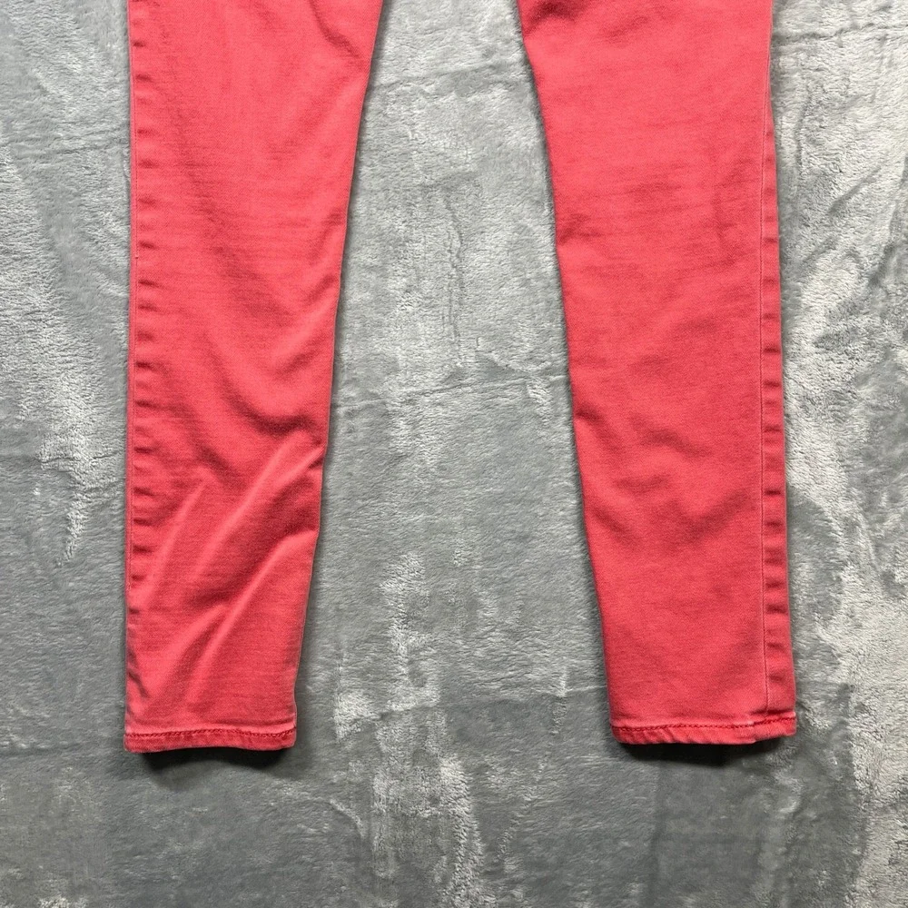 Gap Kids Super Skinny Jeans Kids Coral Red Adjustable Waist 12 Regular - Picture 10 of 16